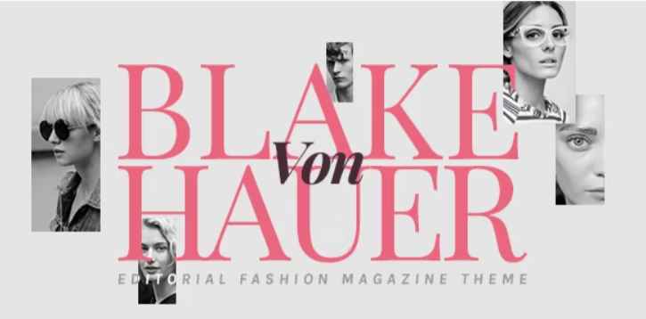 Blake von Hauer fashion WordPress theme