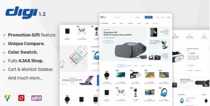 Digi electronics E-commerce WordPress theme