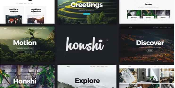 Honsi WordPress portfolio Theme