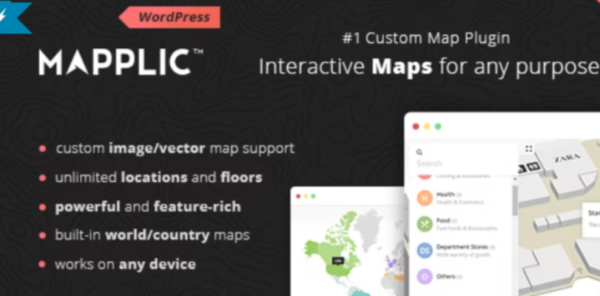 Mapplic interactive maps WordPress plugin