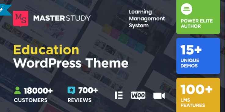 Masterstudy WordPress education theme