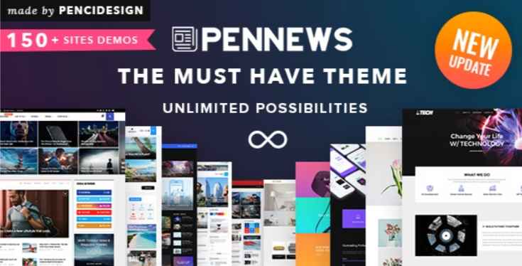 PenNews WordPress portfolio theme