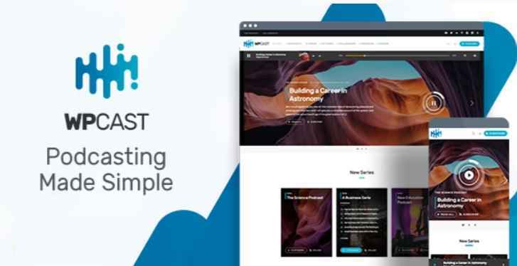 WpCast Music WordPress theme