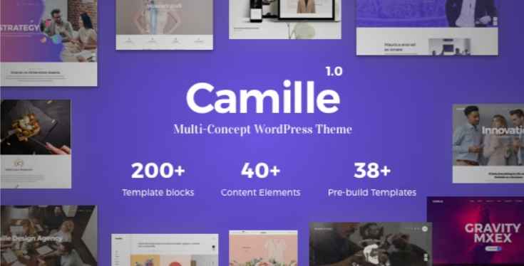 Camille multi vendor WordPress theme