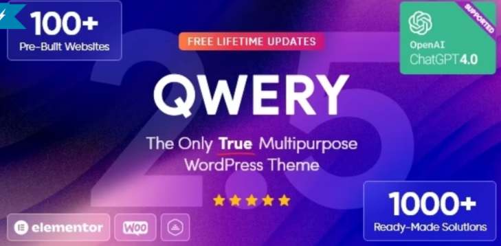 Qwery corporate WordPress Theme
