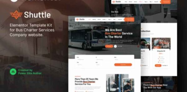 Shuttle bus service WordPress template