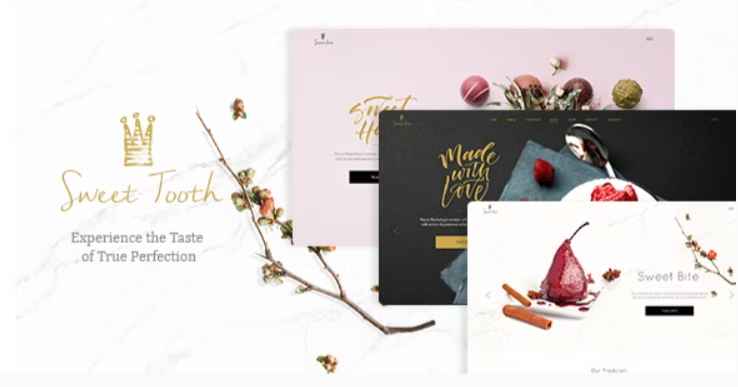 Sweet Tooth bakery WordPress theme