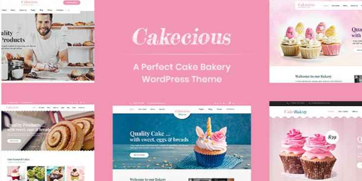 Cakecious bakery WordPress theme