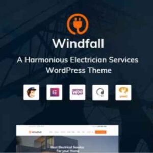 Windfall electrician services WordPress theme