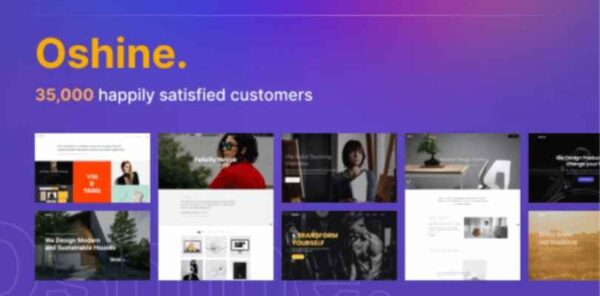 Oshine multipurpose creative wordpress theme