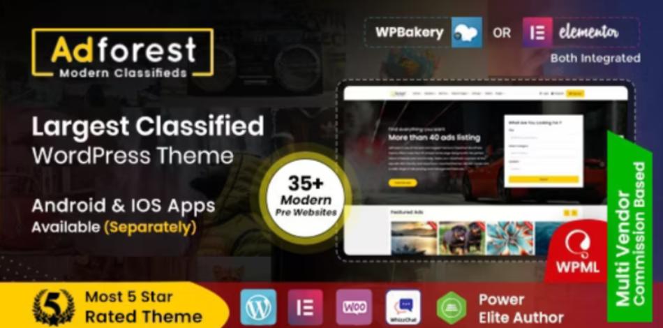 AdForest classified ads WordPress theme