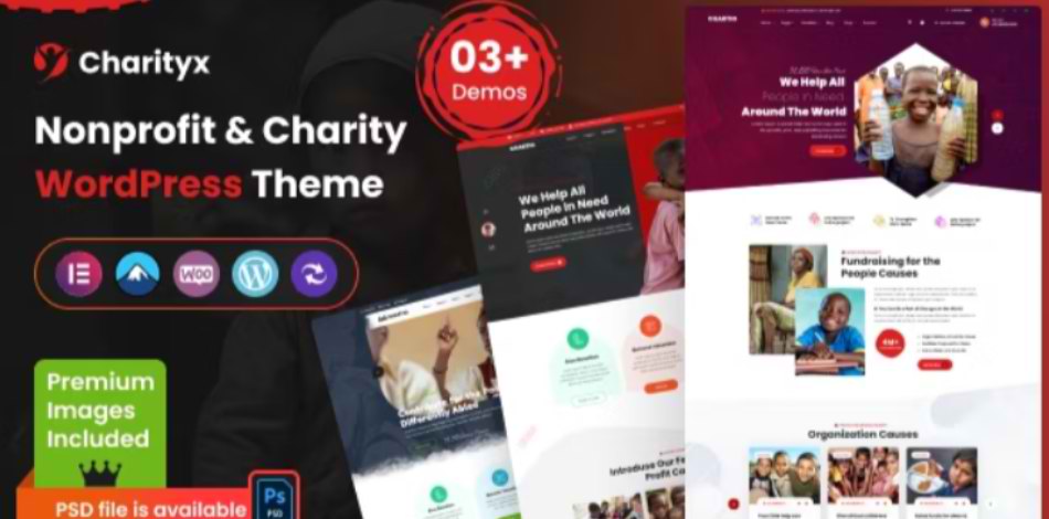 Charityx charity WordPress theme