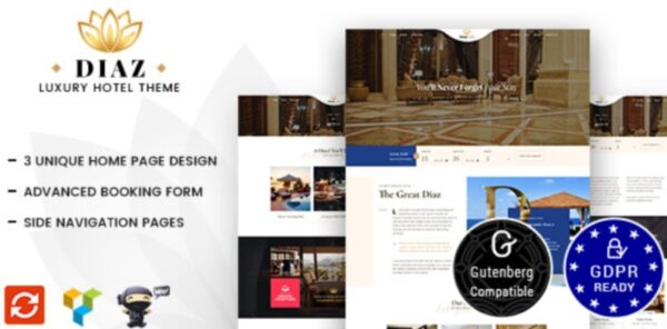 Hotel Diaz Luxury WordPress theme