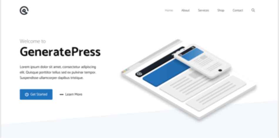 GeneratePress lightweight WordPress theme