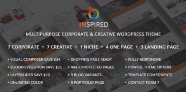 Inspired WordPress Bootstrap Theme