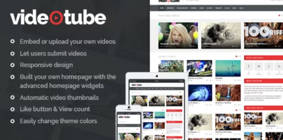 VideoTube WordPress Video Theme