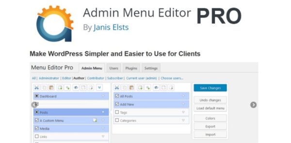 Admin Menu Editor Pro