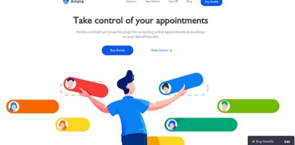 Amelia – Enterprise Level Appointment Booking WP plugin