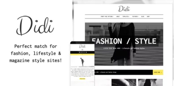 Didi – Fashion Blog WordPress Theme
