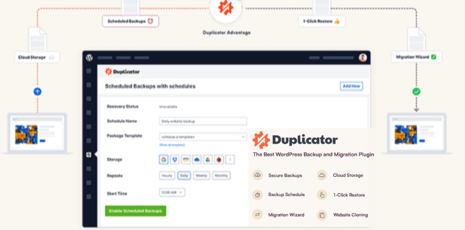 Duplicator Backup Plugin For WordPress