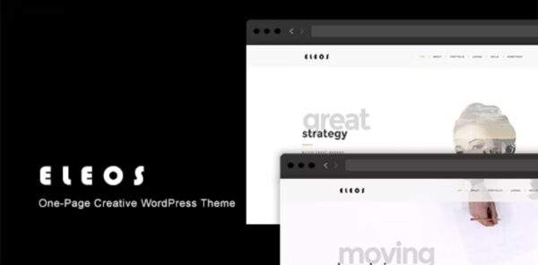 Eleos – One Page Creative WordPress Theme