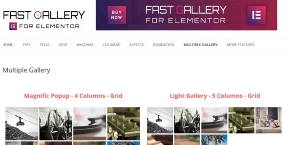 Fast Gallery for Elementor plugin