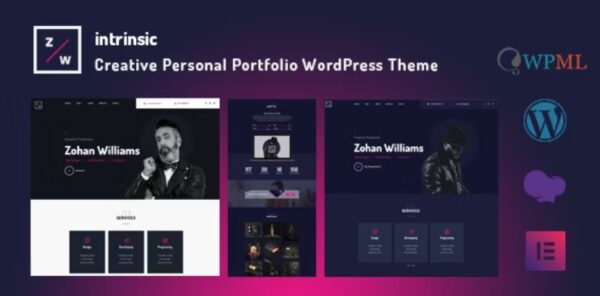 Intrinsic – Creative Personal Portfolio WordPress Themes