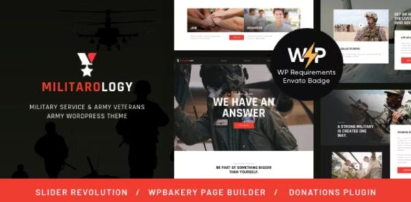 Militarology Military Service WordPress Theme