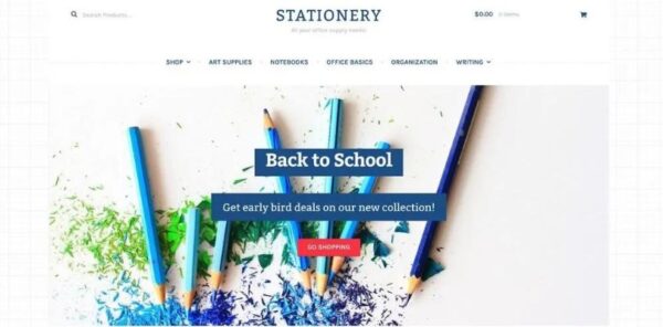 Stationary Storefront WordPress Theme