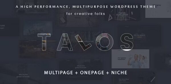 Talos – Creative Multipurpose WordPress Theme