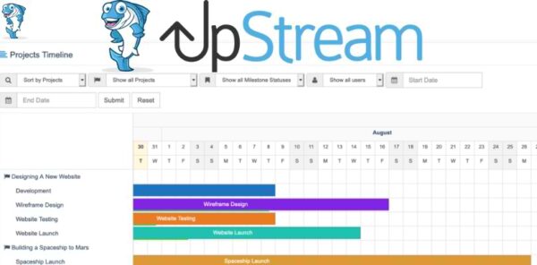 UpStream Project Timeline Extension plugin