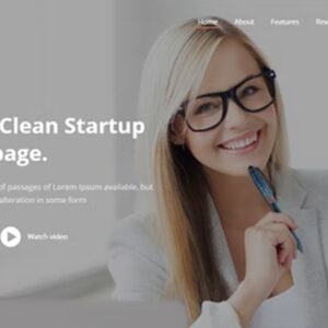 Vanessa Startup Landing Page WordPress Theme