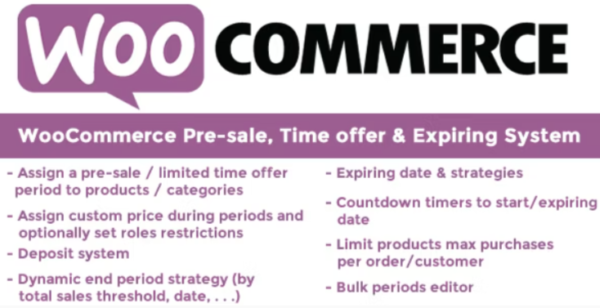 WooCommerce Pre-sale, Time offer & Expiring System plugin